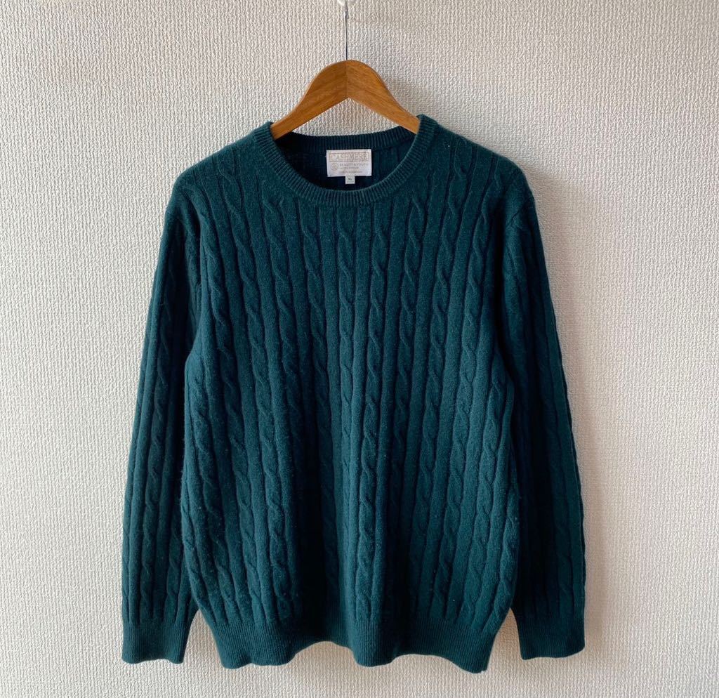 BEAUTY&YOUTH UNITED ARROWS カシミヤ 100% ケーブル ニット セーター XL ユナイテッドアローズ ビューティーアンドユース