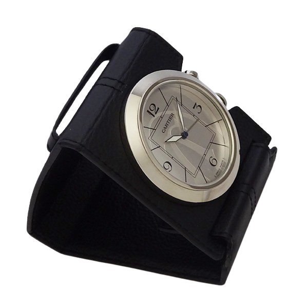 1円～Cartier カルティエ パシャ トラベルクロック 3091 置き時計 動作