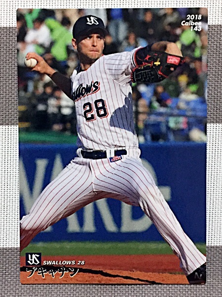 ◆2018年2弾 143 ブキャナン ヤクルトスワローズ カルビープロ野球チップス_1