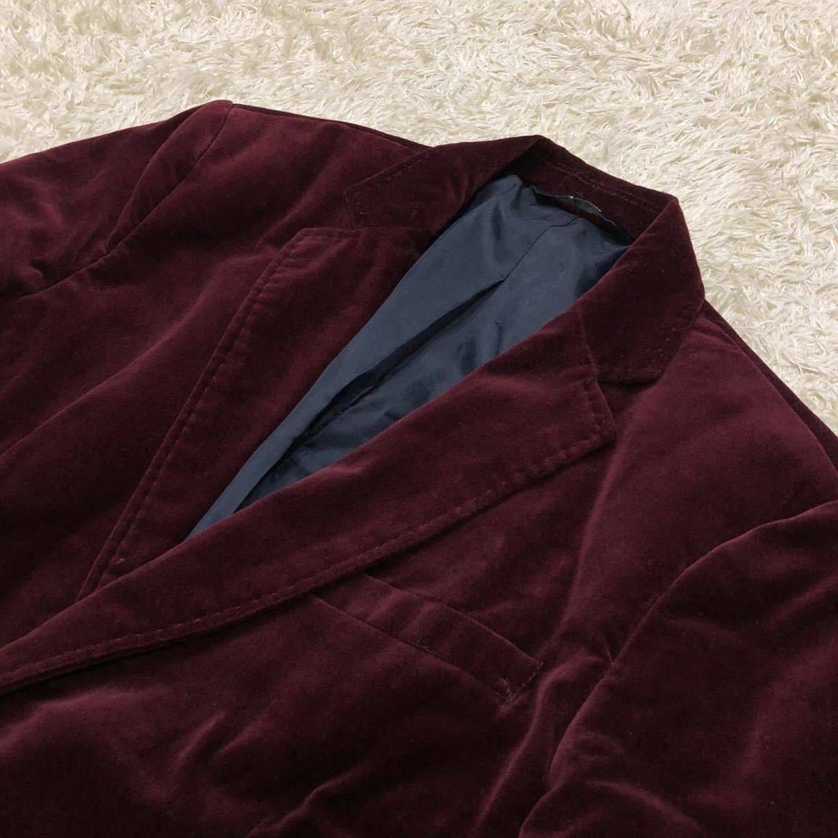 超希少XL！ザラマン【極上のベロア】ZARA MAN テーラードジャケット 