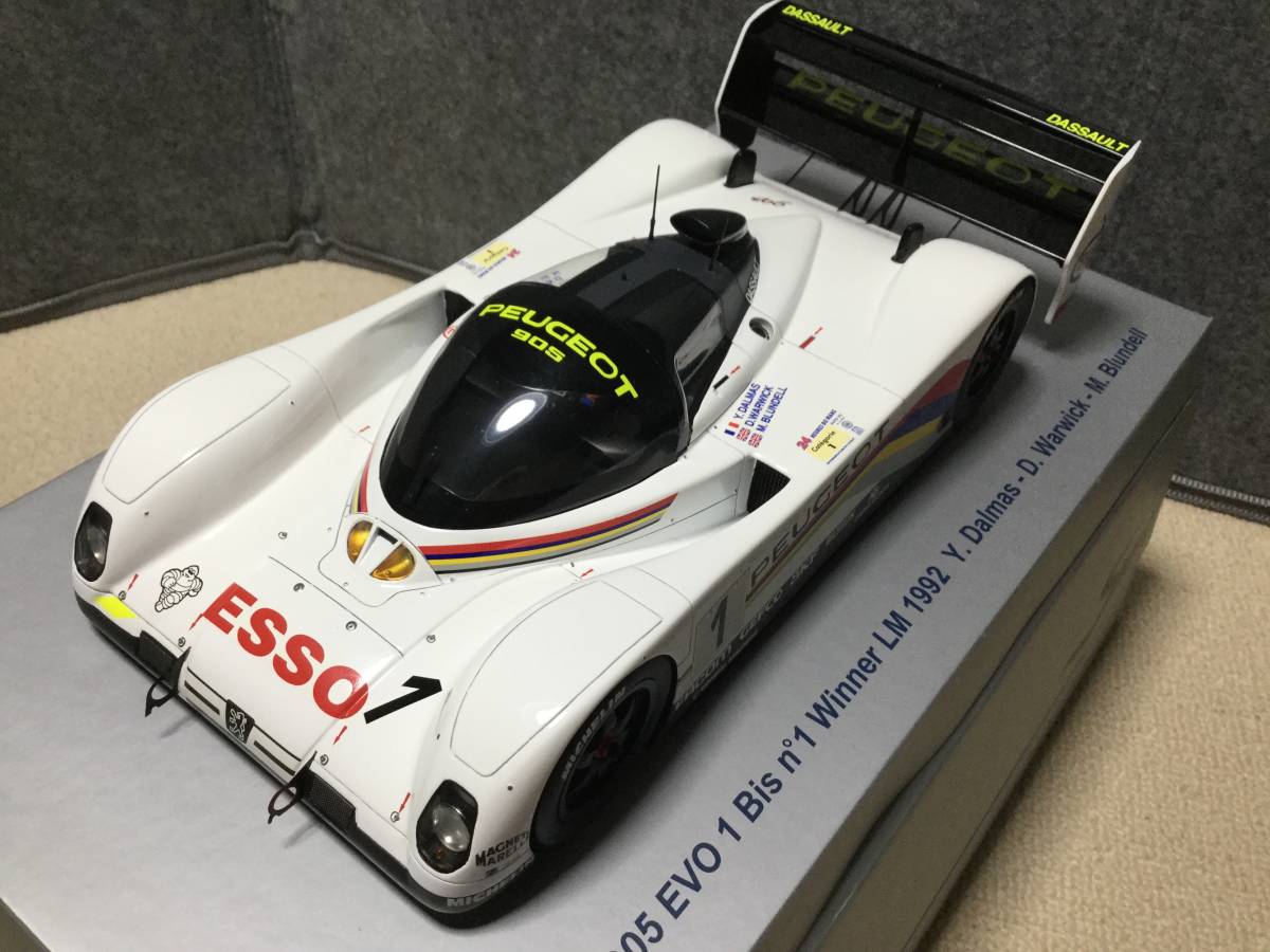 Diecast model cars Peugeot 905 1991 1/43 Spark No.5 24h Le Mans 1991 M.Baldi/P.A