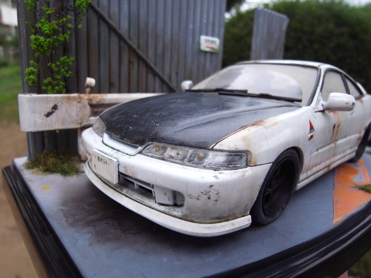 ☆希少 ジオラマ完成品 「スマイリー酒井のインテR」 1/24 頭文字D
