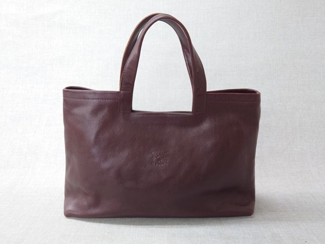 【中古品B】IL BISONTE イル ビゾンテ トートバッグ レザー こげ茶 (管理番号：0419104)