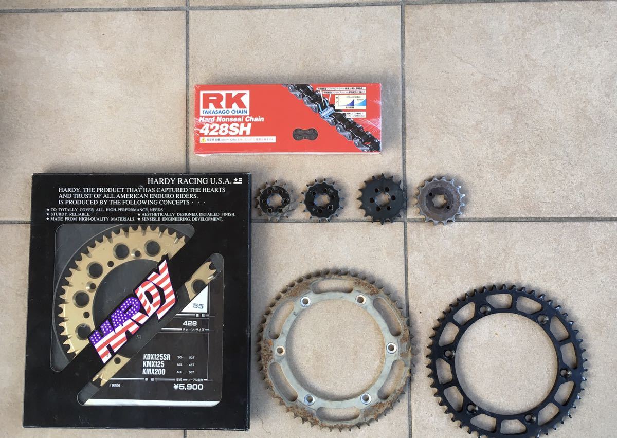 KDX125SR フロントスプロケット リアスプロケット チェーン 【公式通販】