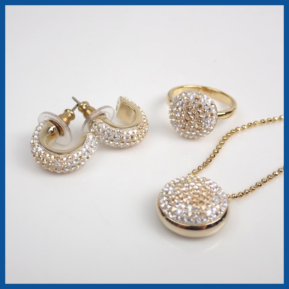 ☆Swarovski/スワロフスキー アクセサリー 3点セット/ネックレス 