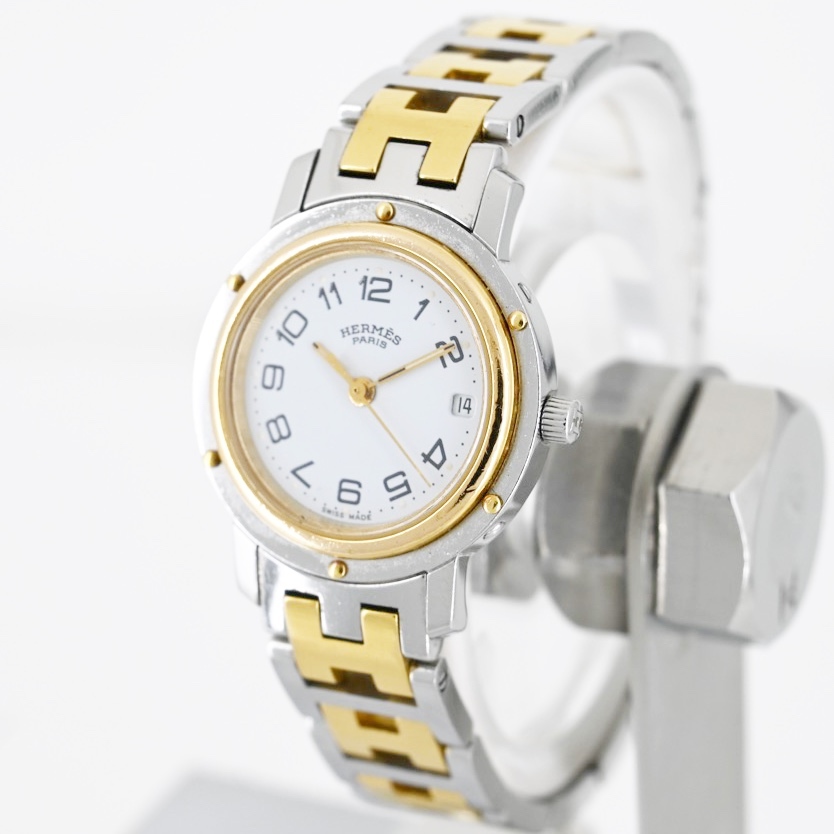 HERMES エルメス クリッパー CL4.220 クォーツ レディース メンズ 腕時計 ウォッチ 中古 美品 良品 人気モデル 確実正規品 本物 A20