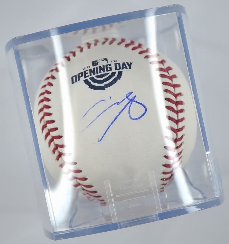 7】祝・本塁打王！大谷翔平 2018年開幕戦公式球（メジャーデビュー年
