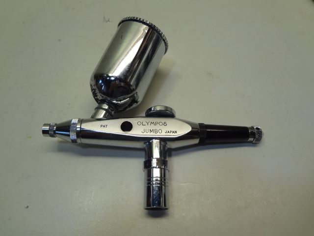 【OLYMPO 8 JUNBO】 エアブラシ 吹き付け用具 趣味 ホビー 玩具 プラモデル ジャンク 動作未確認