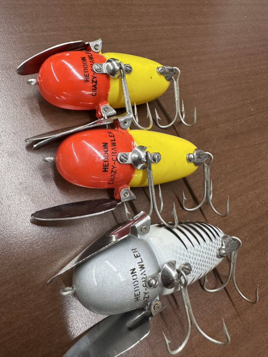 Heddon ヘドン オールド クレイジークローラー 3個セット クレイジー