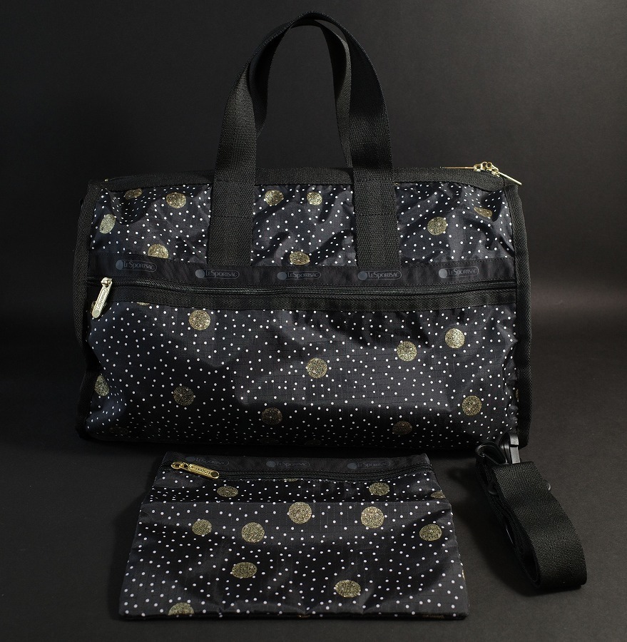 未使用 _美品LESPORTSAC 7185-F196 ラージウィークエンダー ショルダー
