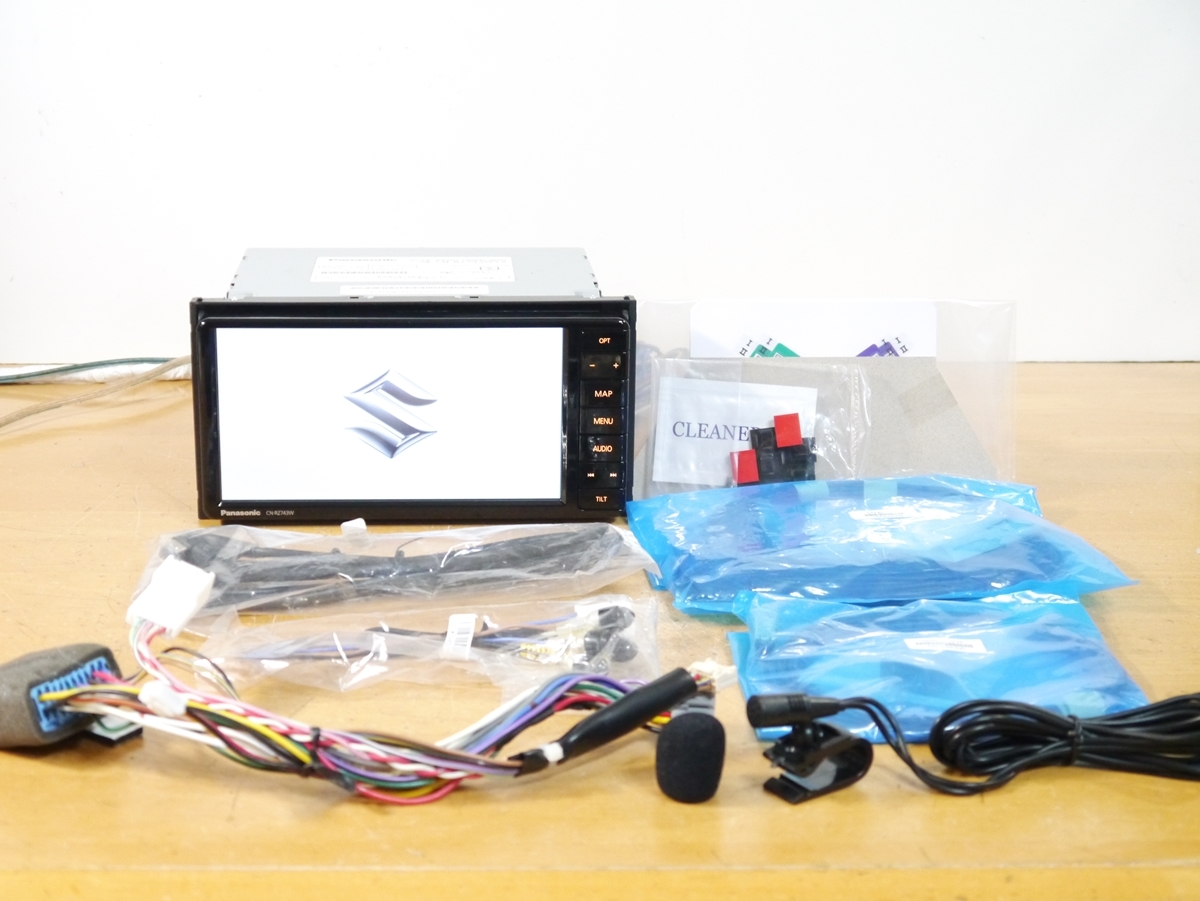 0930】 CN-RZ743WZA 2018年 未使用アンテナ付 フルセグ/Bluetooth/DVD 
