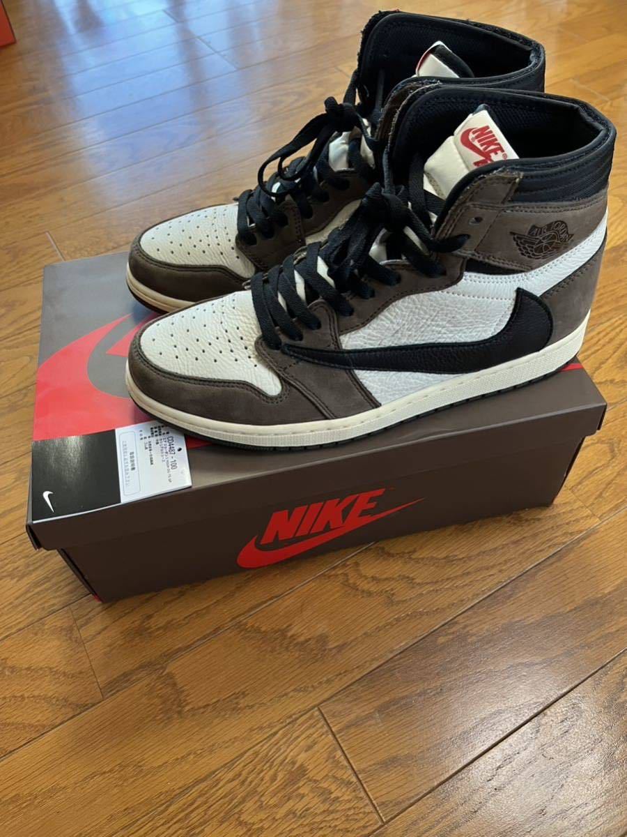 SNKRS 自身当選品 納品書原本有りNIKE Air Jordan 1 HIGH OG×Travis 
