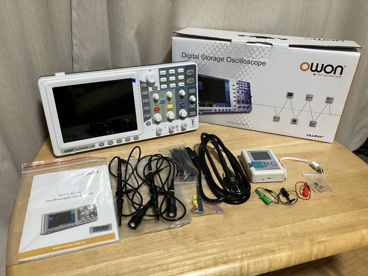 テスターLCR-TC1とオシロSDS5032Eのセット 中古美品　です。