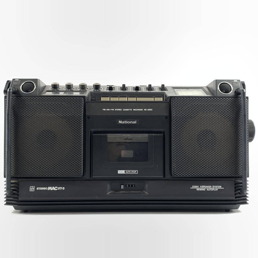 F☆National ナショナル RS-4250 ラジカセ カセットデッキ ☆ジャンク