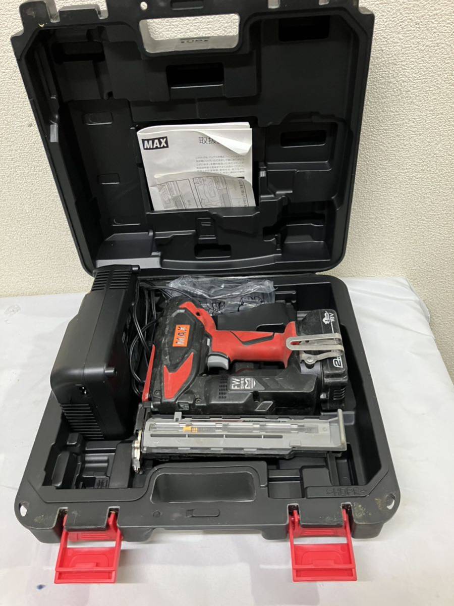 1円スタート 動作確認済　電動工具 MAX マックス フィニッシュネイラ TJ-35FN3