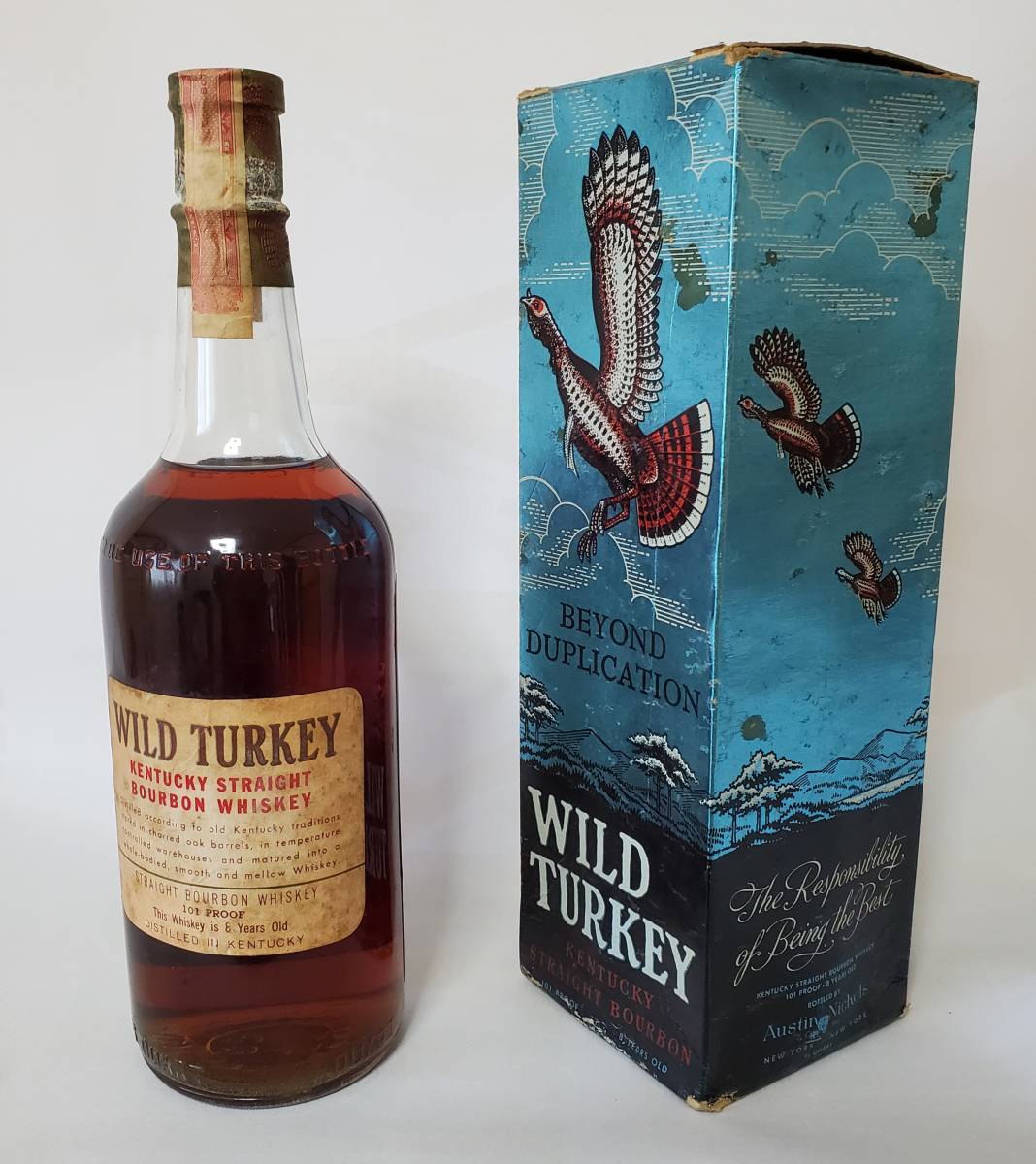 1円スタート 超古酒ワイルドターキー8年 4/5QUART 1960's BEYOND