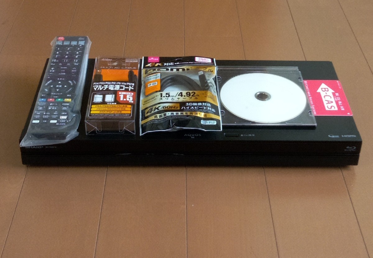 シャープAQUOSブルーレイレコーダー BD-NS520 2018年製 動作良好品