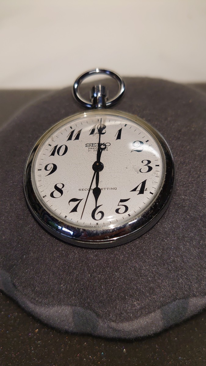 国鉄 懐中時計 手巻き懐中時計 昭51年 米鉄 アナログ懐中時計 昭和レトロ 鉄道懐中時計 鉄道趣味 