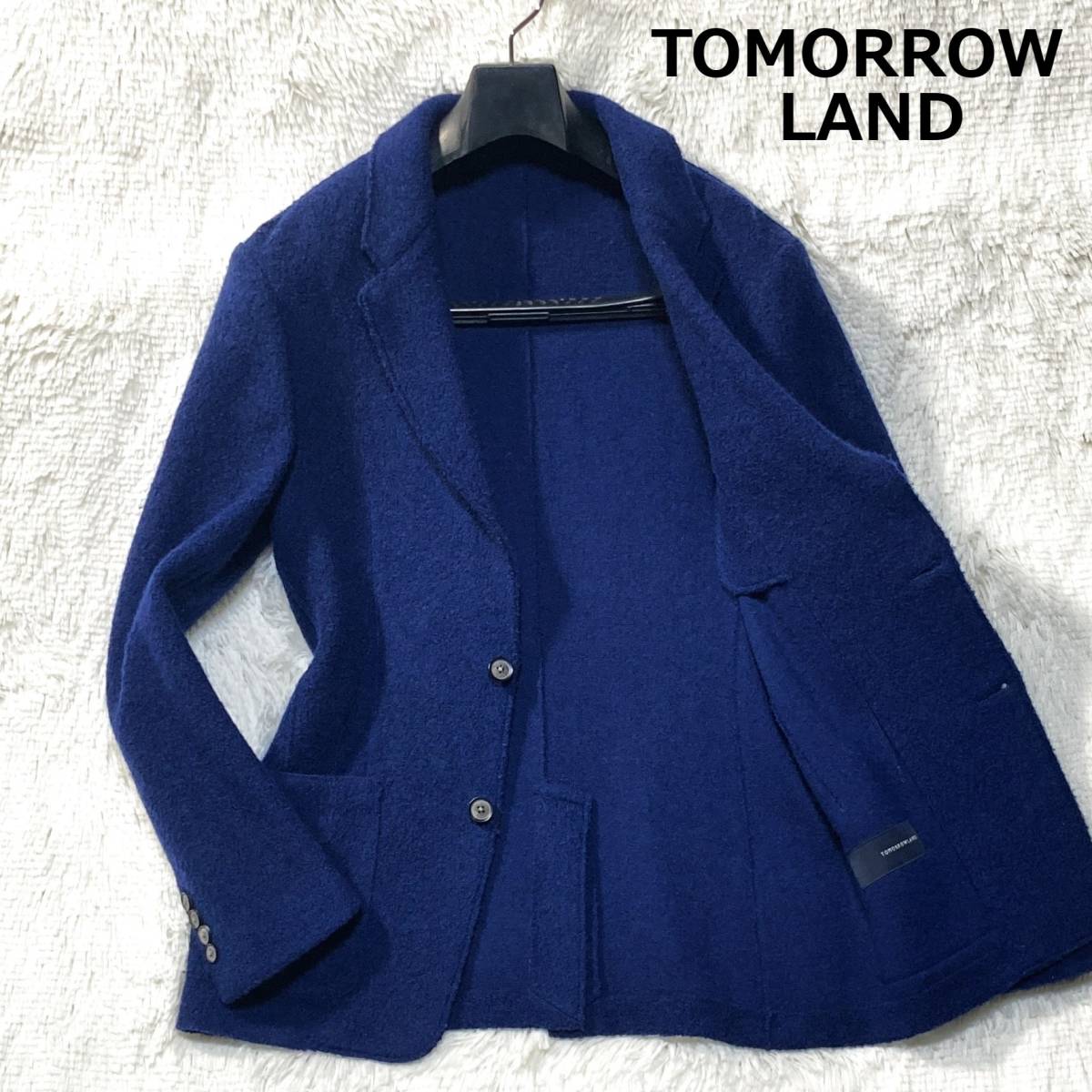 人気SALE，安い トゥモローランド 美ライン&快適着用感 圧縮ウール ストレッチ 2Bテーラードジャケット 肉厚&ソフト起毛 青紺 48 通年OK TOMORROWLAND(Lサイズ)｜売買されたオークション情報、yahooの商品情 Lサイズ