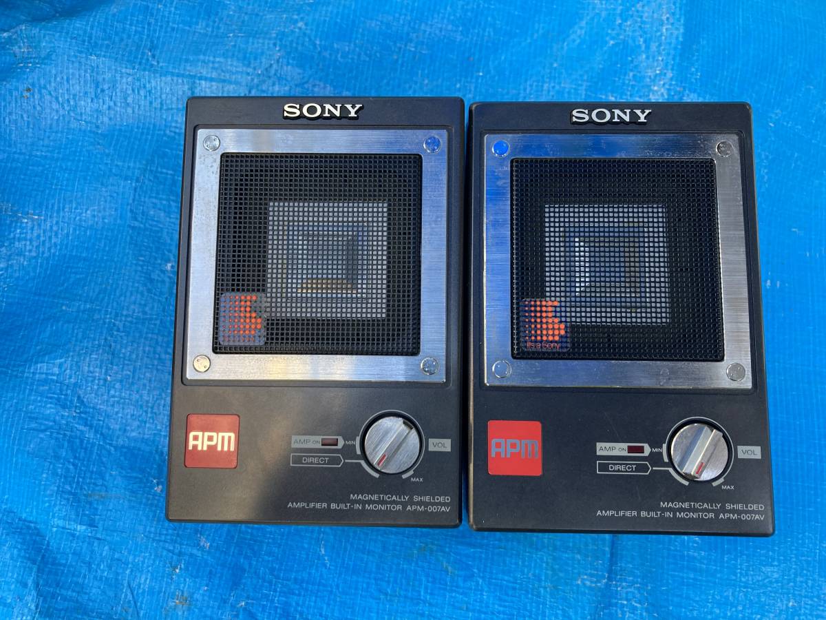 SONY ソニー APM-007AV 小型ステレオスピーカー アンプ内蔵 ソニー