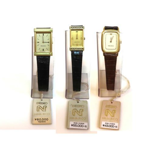 S⑥　SEIKO　レディース腕時計　NINA RICCI デッドストック未使用新品3点