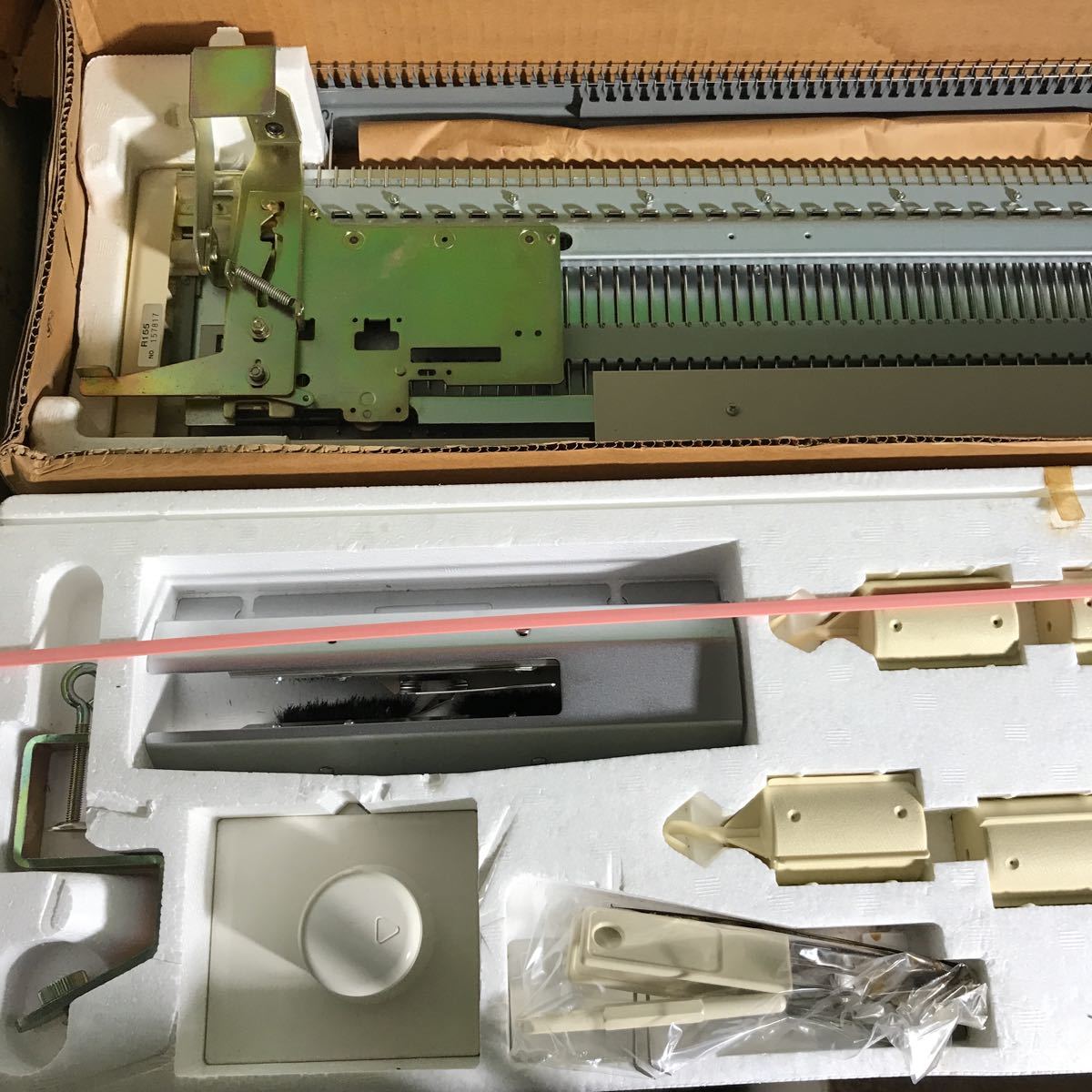 SILVER REED 編み機 マイスタジオリブ SR155 編み機 SILVER SR155 