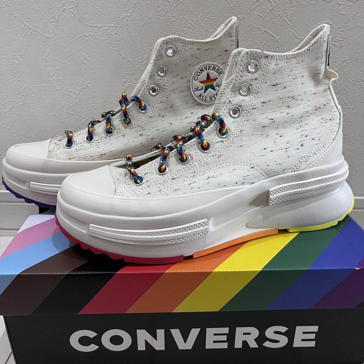 韓国限定 厚底コンバース CONVERSE RUN STAR LEGACY CX HI A06027C 