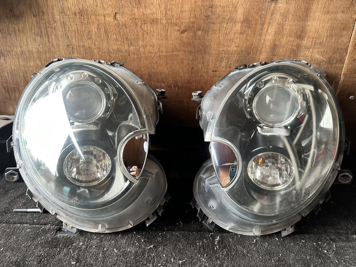 ミニクーパー 純正 インナーブラック ヘッドライト カムデン BMW MINI R56 R55 R57 JCW クーパーS 