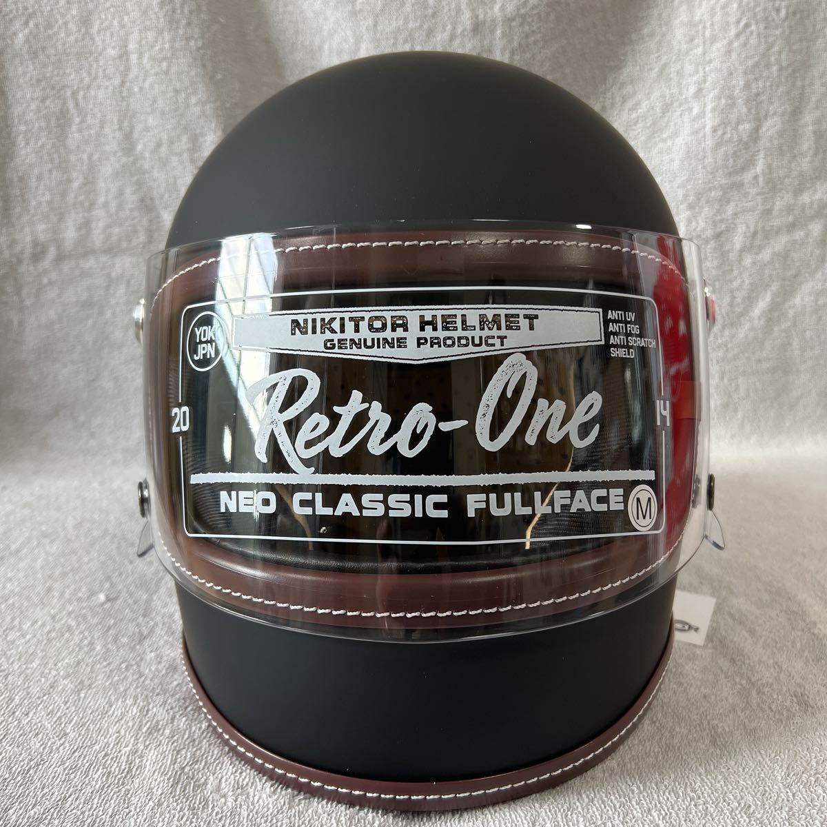 NIKITOR Retro-One RIDEZ BLACK - Helmet FLAT GLOSS | ニキトー : L 