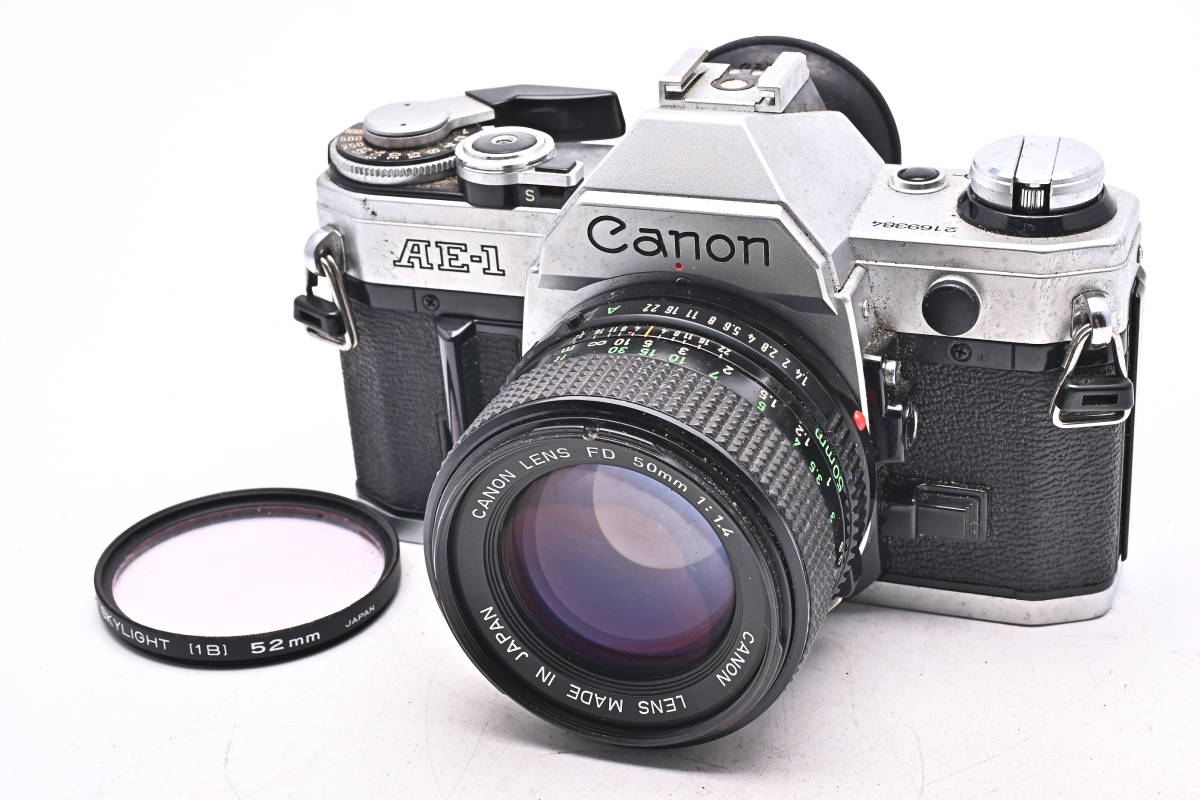IN3-1743 Canon キヤノン AE-1 New FD 50mm f/1.4 一眼レフフィルムカメラ マニュアルフォーカス