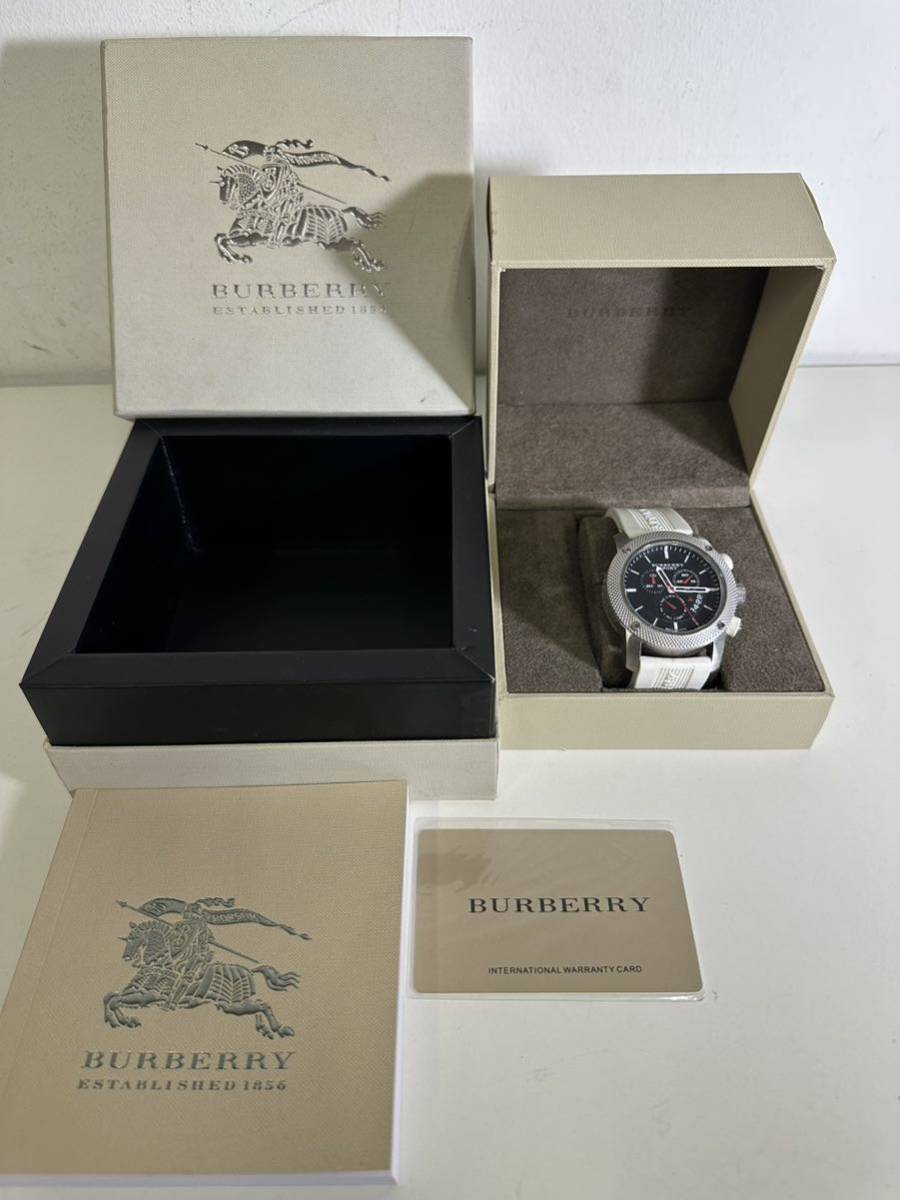 ［動作未確認、現状品］メンズ腕時計 Burberry SPORT バーバリー 箱付