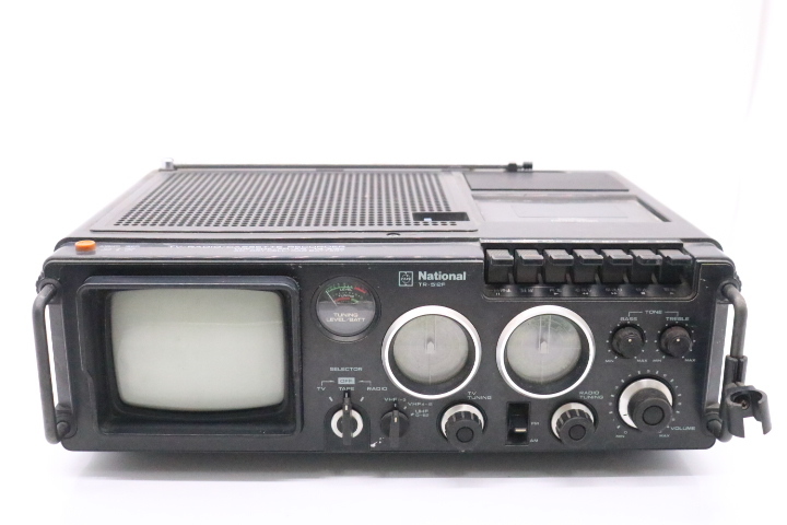 ト石 昭和レトロ National ナショナル テレビ付き ラジカセ TR-512F IC