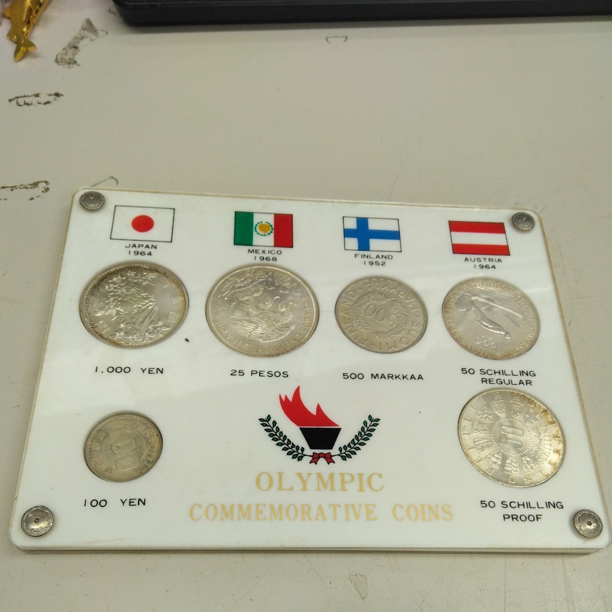 C2354【アンティーク】オリンピック 銀貨 OLYMPIC COMMEMORATIVE COINS