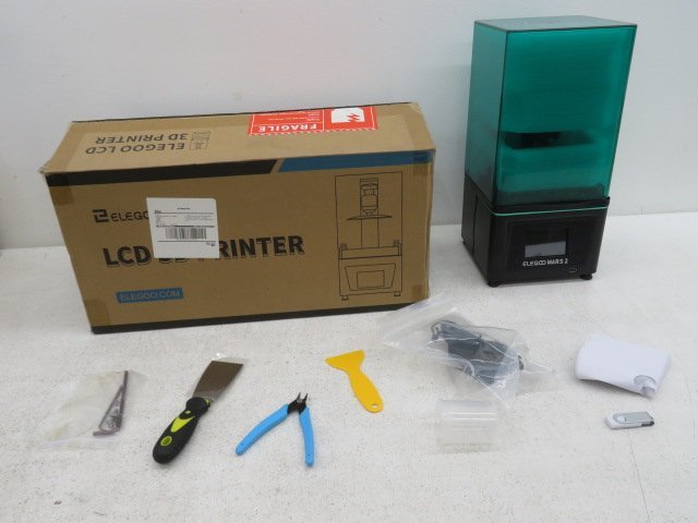 ジャンク●ELEGOO　Mars2　3Dプリンター　グリーン●568R