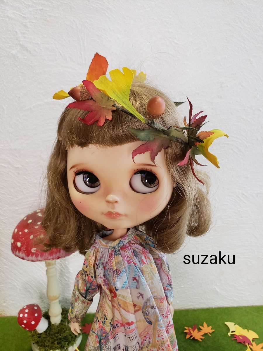 【豊富な，定番人気】 suzaku blythe outfit ブライス アウトフィット 落ち葉の冠のセット きのこ(服、靴)｜売買されたオークション情報、yahooの商品情報をアーカイブ公開 - オークファン 服、靴