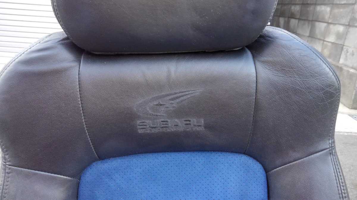 STI レガシィ BP ハーフレザーシート BL ワールドラリーチーム 運転席 内装品、シート