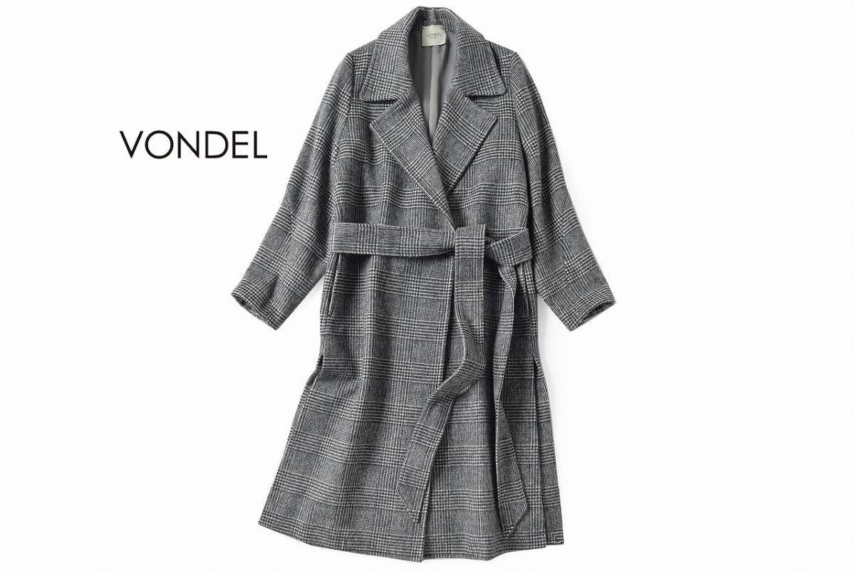 美品☆VONDELフォンデル7.8万☆36size・9号☆コートA612 フォンデル 