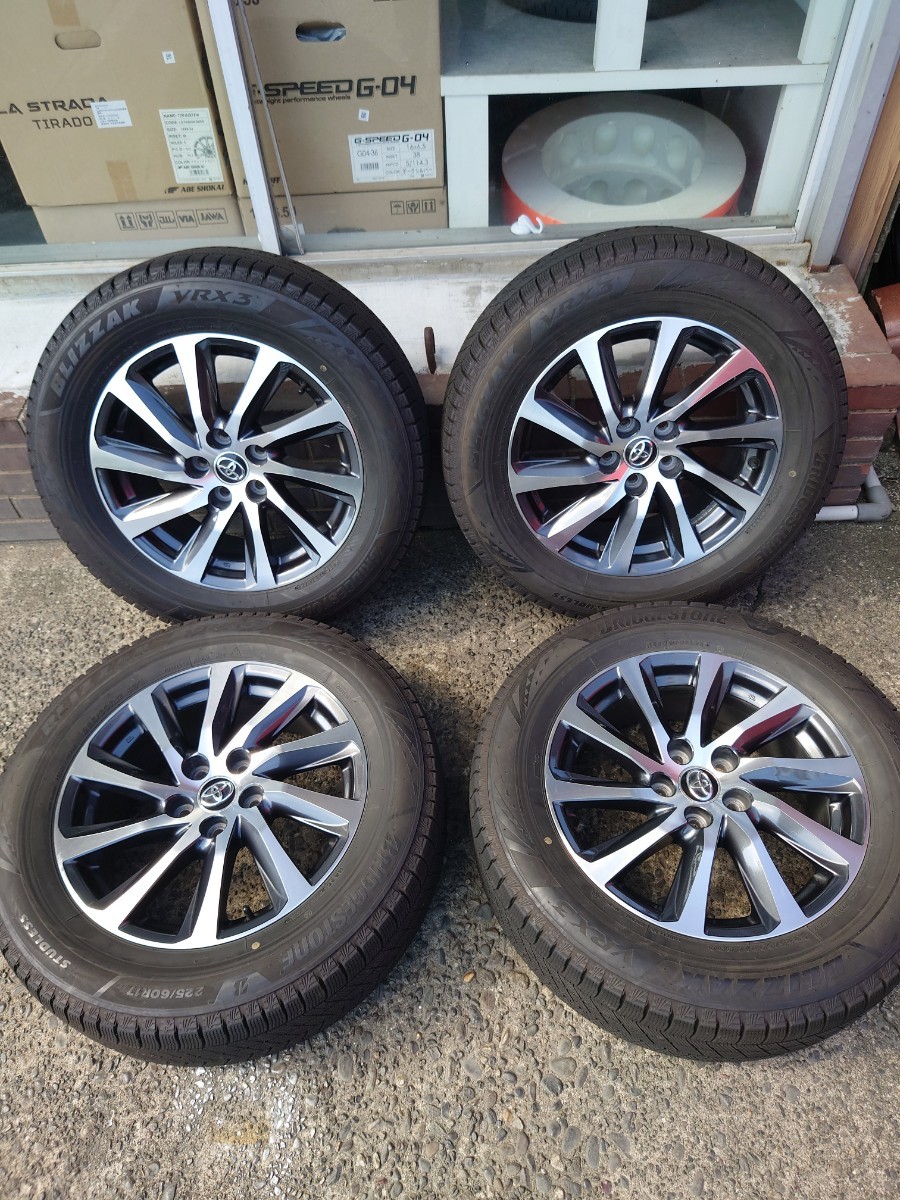 ブリヂストン VRX3 225/60 R17 4本セット バリ山 アルファード ブリヂストン ブリザック VRX3 225/60R17 99Q アルファード 30系 純正