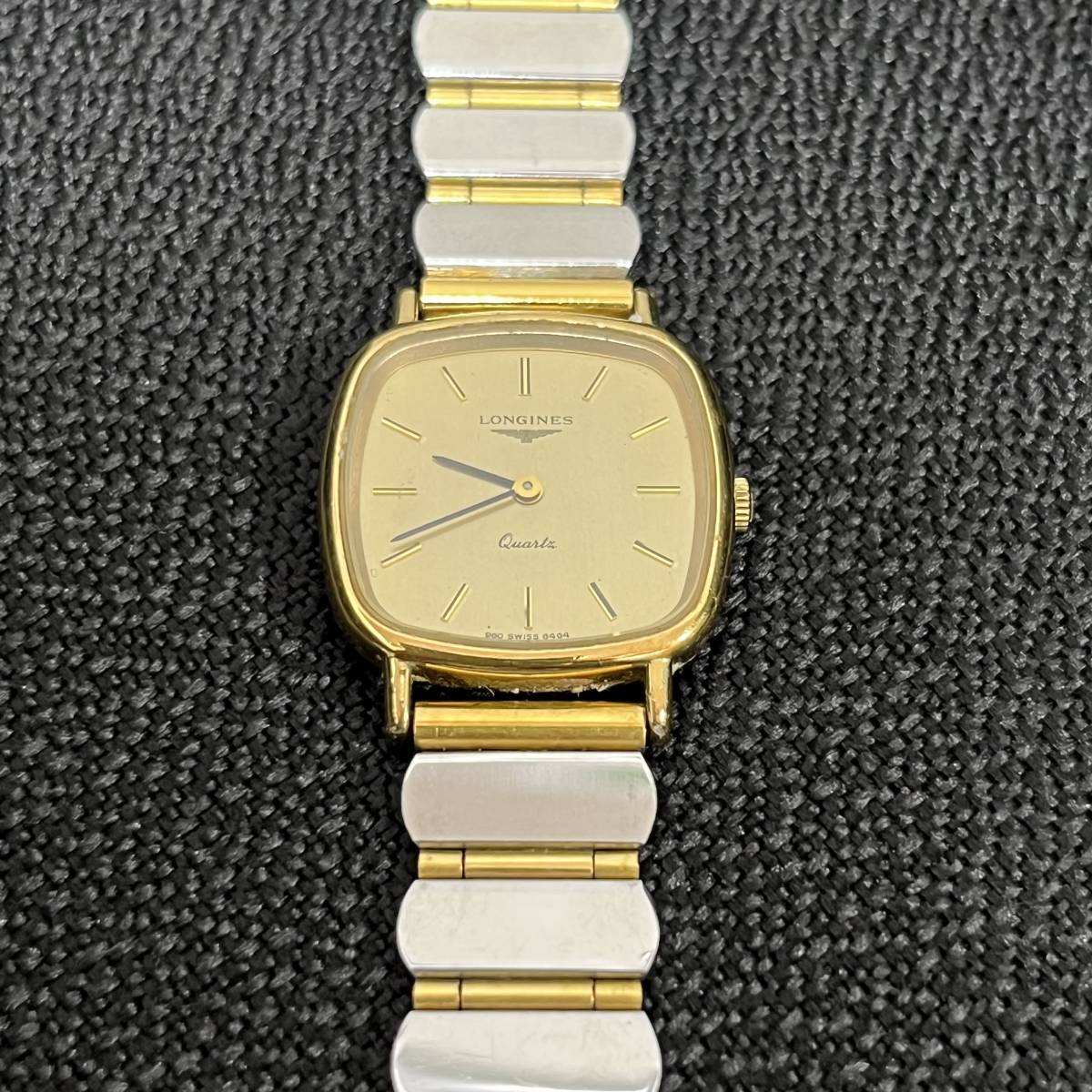 【3234】LONGINES ロンジン 腕時計 ゴールド スクエア 非稼働 ジャンク扱い