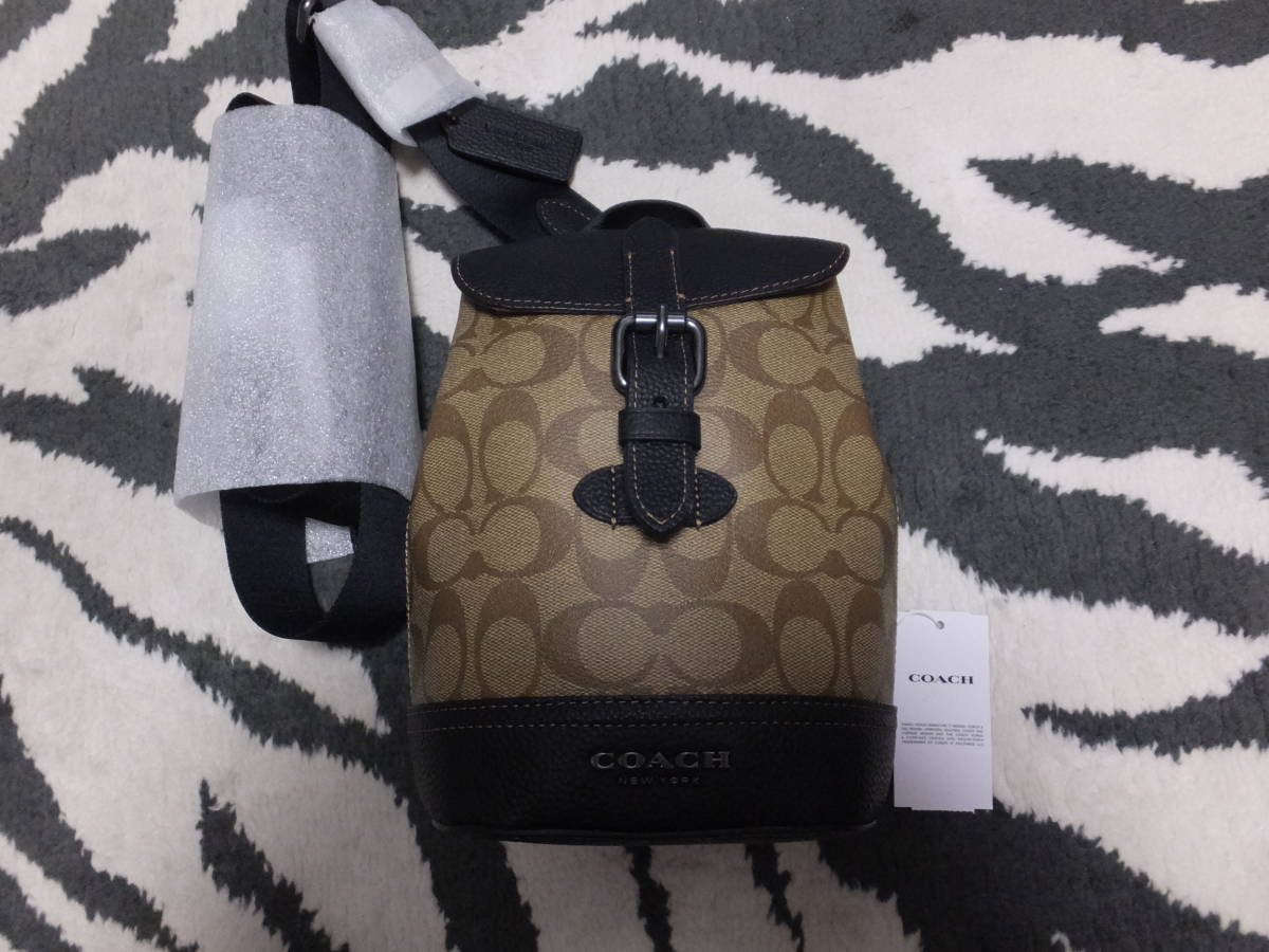 COACH コーチ ハドソン スモール パック シグネチャー キャンバス
