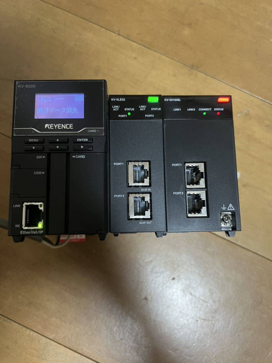 美品動作保証」KEYENCE キーエンス シーケンサKV-8000 CPUユニット/KV