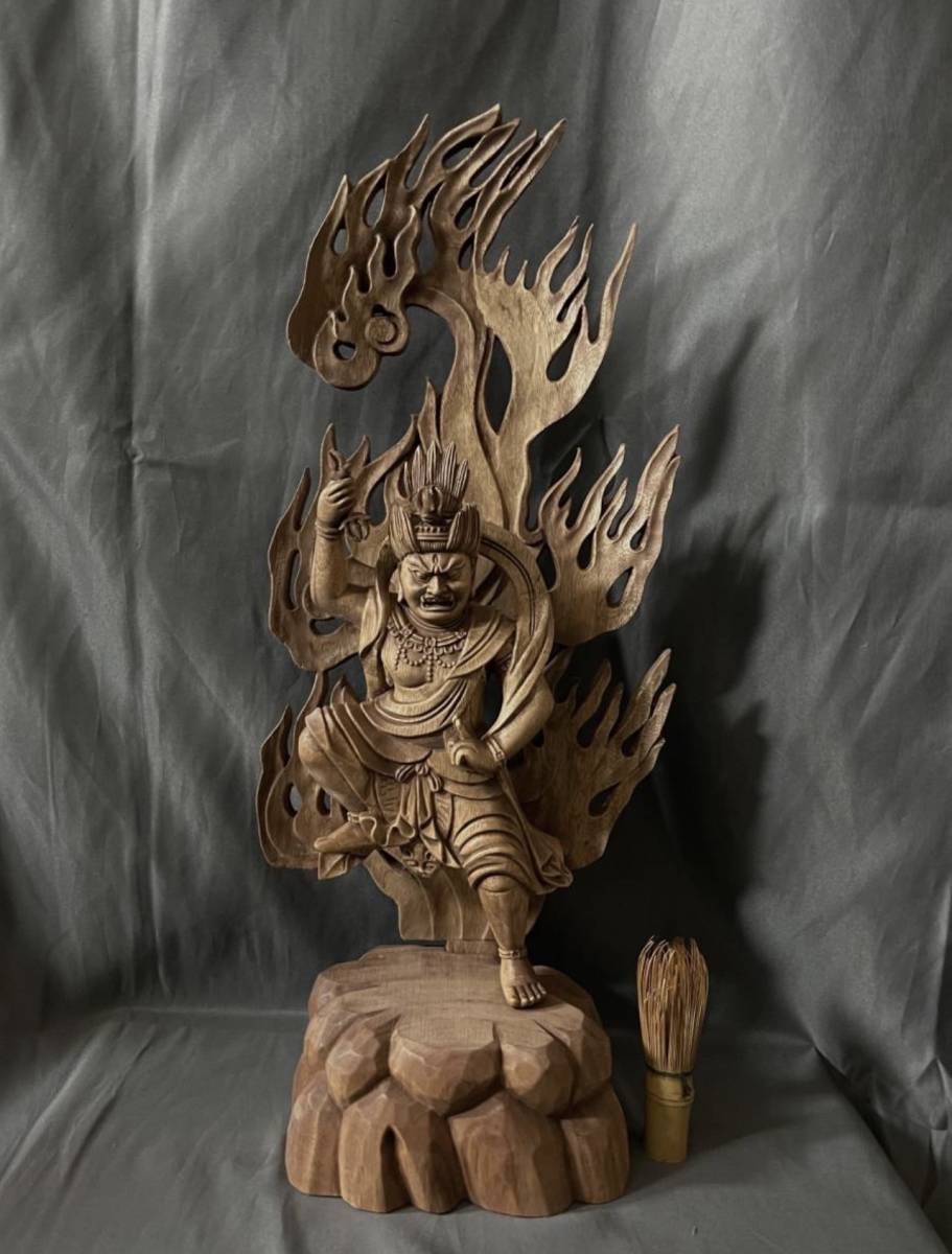 井波彫刻 総楠製 仏教工芸品 極上彫 木彫仏像 Yahoo!オークション 大型