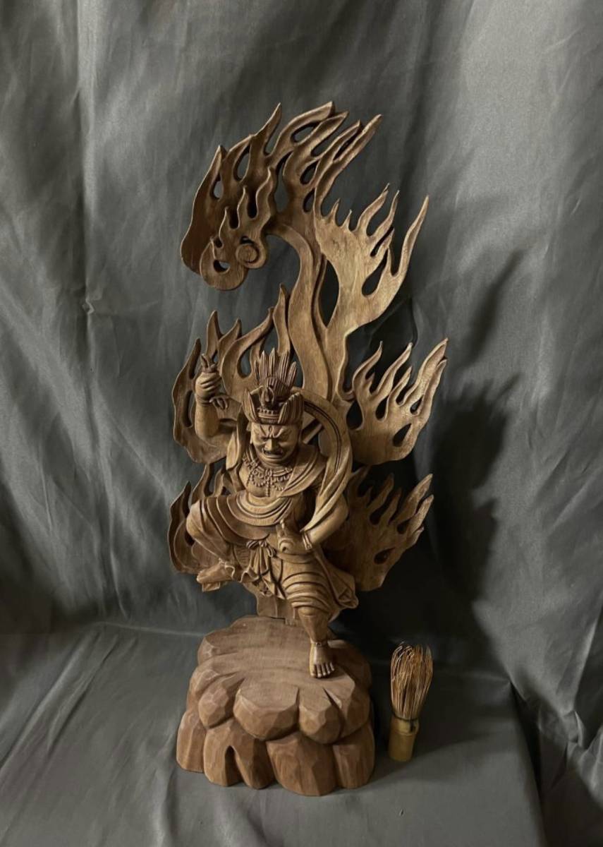 井波彫刻 総楠製 仏教工芸品 極上彫 木彫仏像 Yahoo!オークション 大型