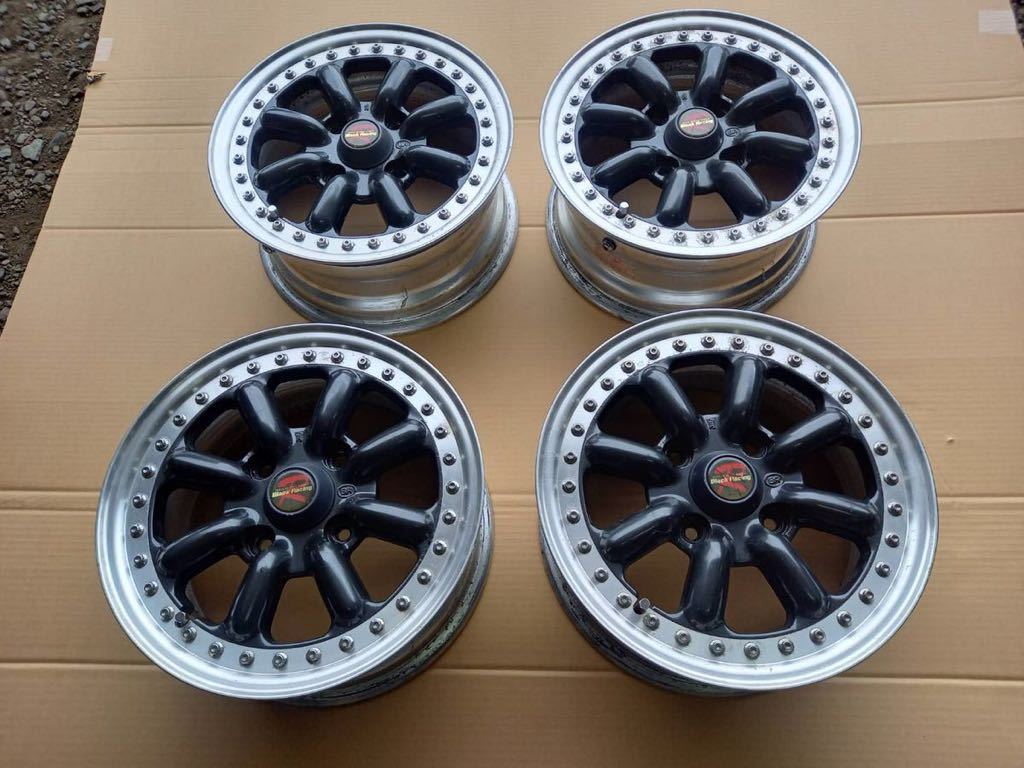 BRACK RACING ブラックレーシング 3P 14インチ 6.5J +45 114.34H 4穴  