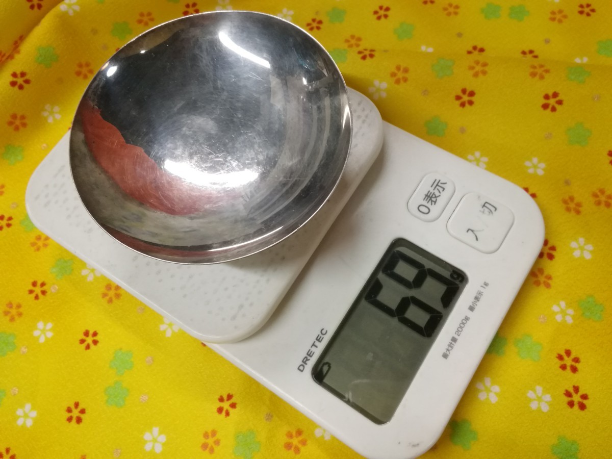 長期保管品SILVER 純銀盃 g_t K899 ☆純銀 盃 杯酒器 純銀刻印