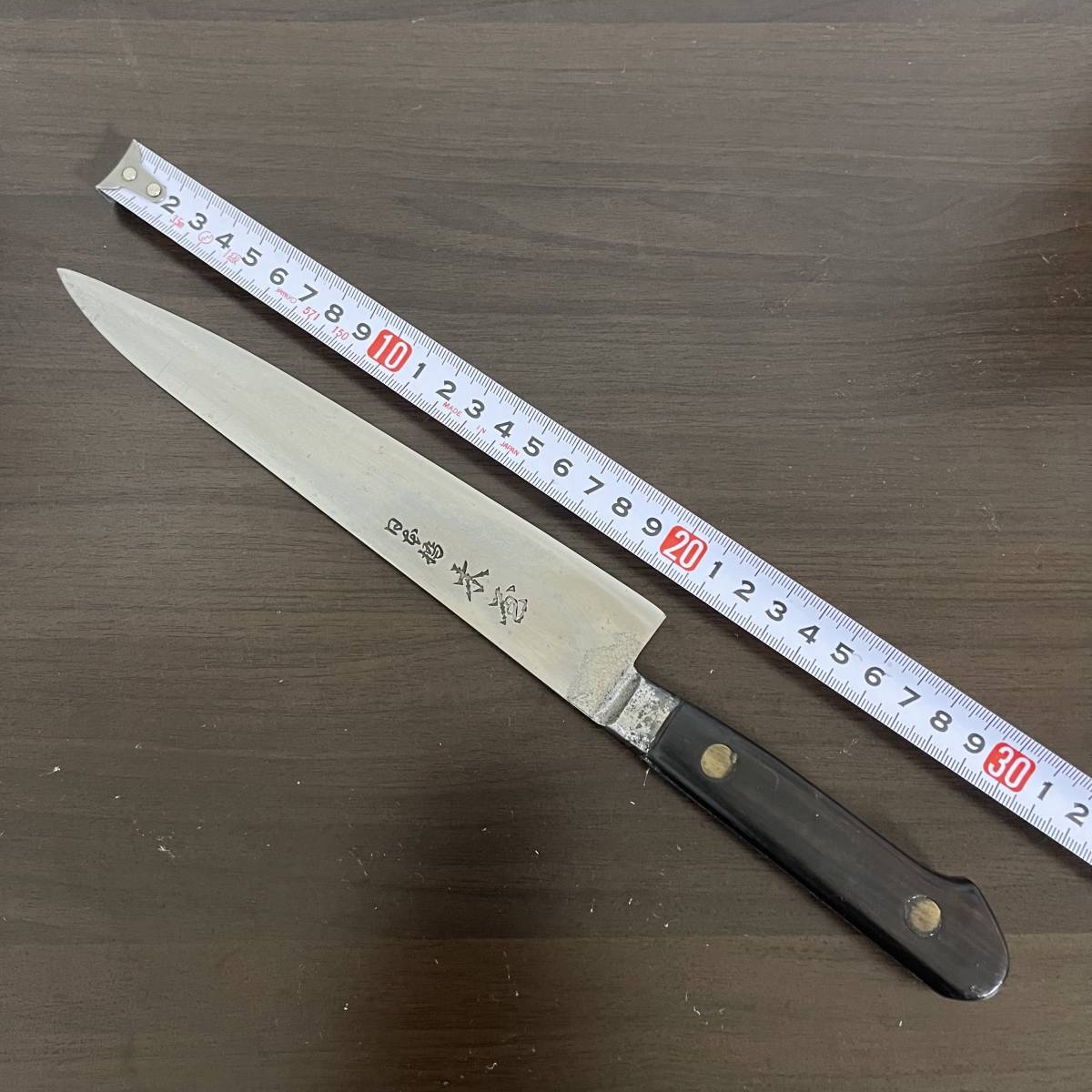 日本橋 木屋 鎌型包丁 本鍛造 #6 スウェーデン鋼 和包丁 中古 現状品