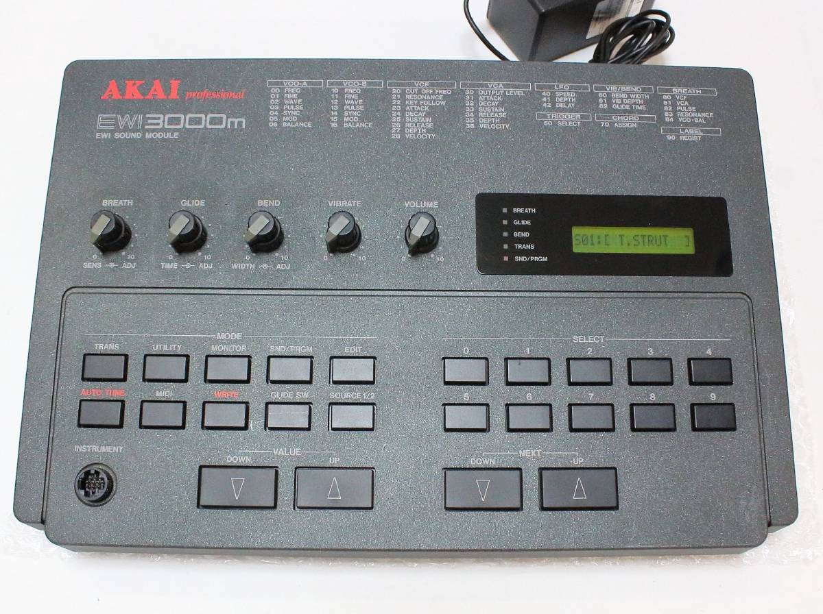 AKAI Yahoo!オークション - ウインドシンセサイザー EWI3000m EWI3000