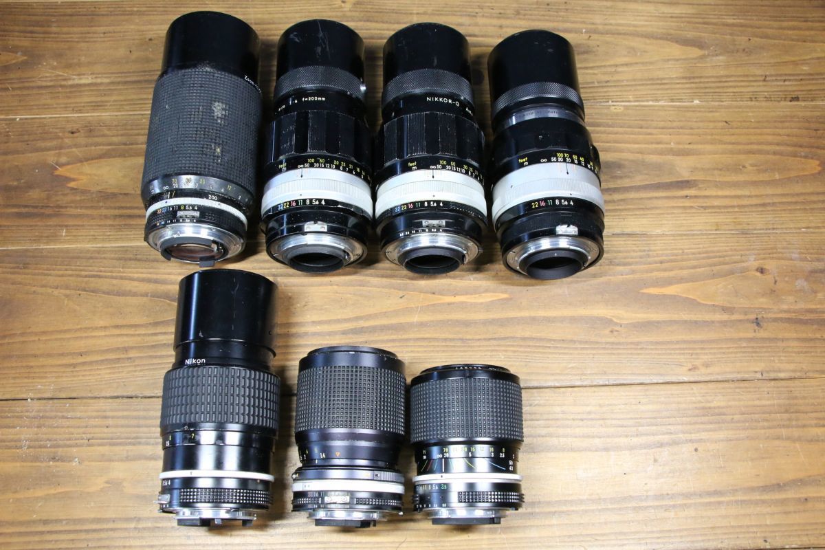 ニコン NIKON MF レンズジャンクまとめ 7個 たくさん まとめ セット