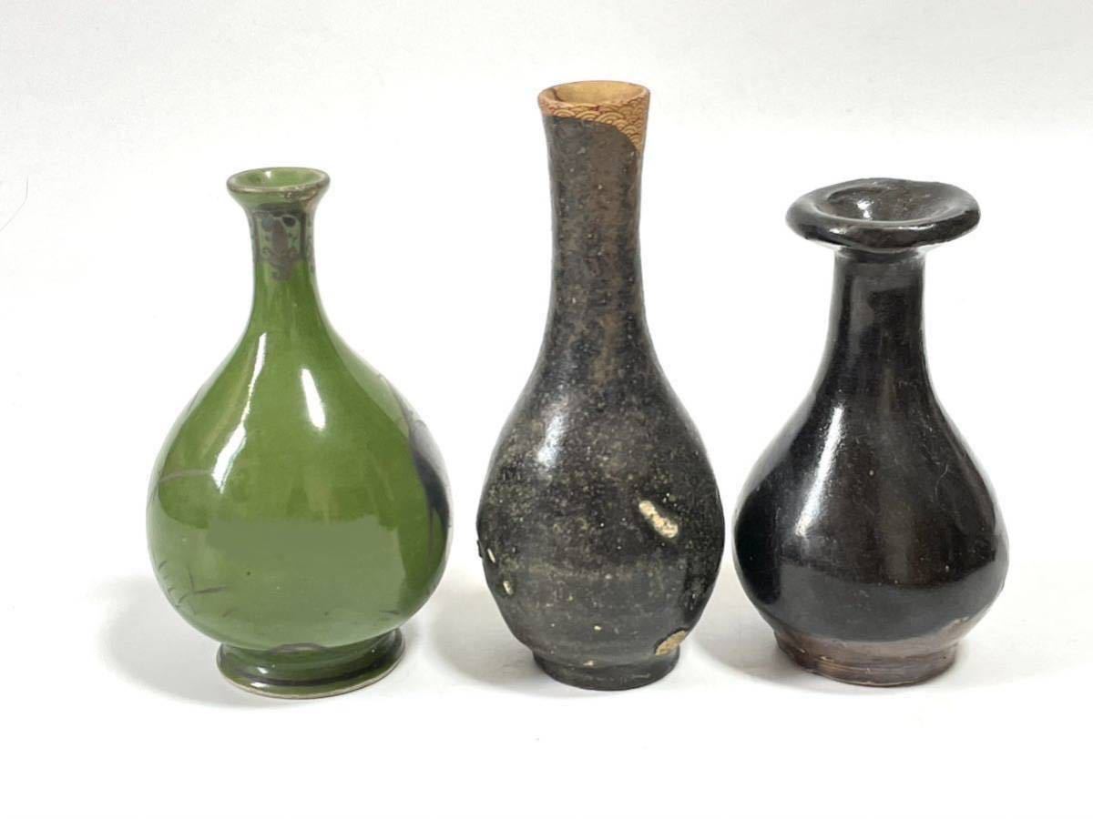 花瓶□塗金青銅一輪挿 長楽 花器 徳利 勝ち 花生け 古美術 時代物 骨董