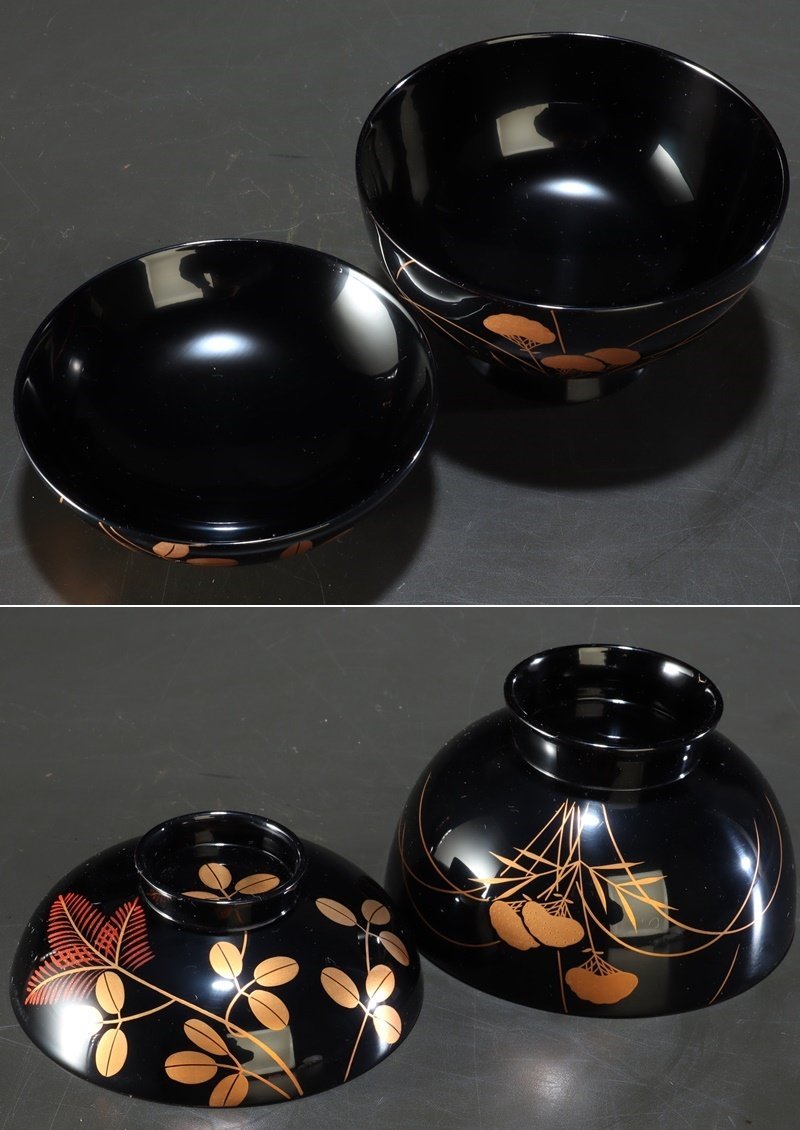 ⑦吸物椀/木製漆器/5客揃/お椀/茶道煎茶/ 【公式通販】